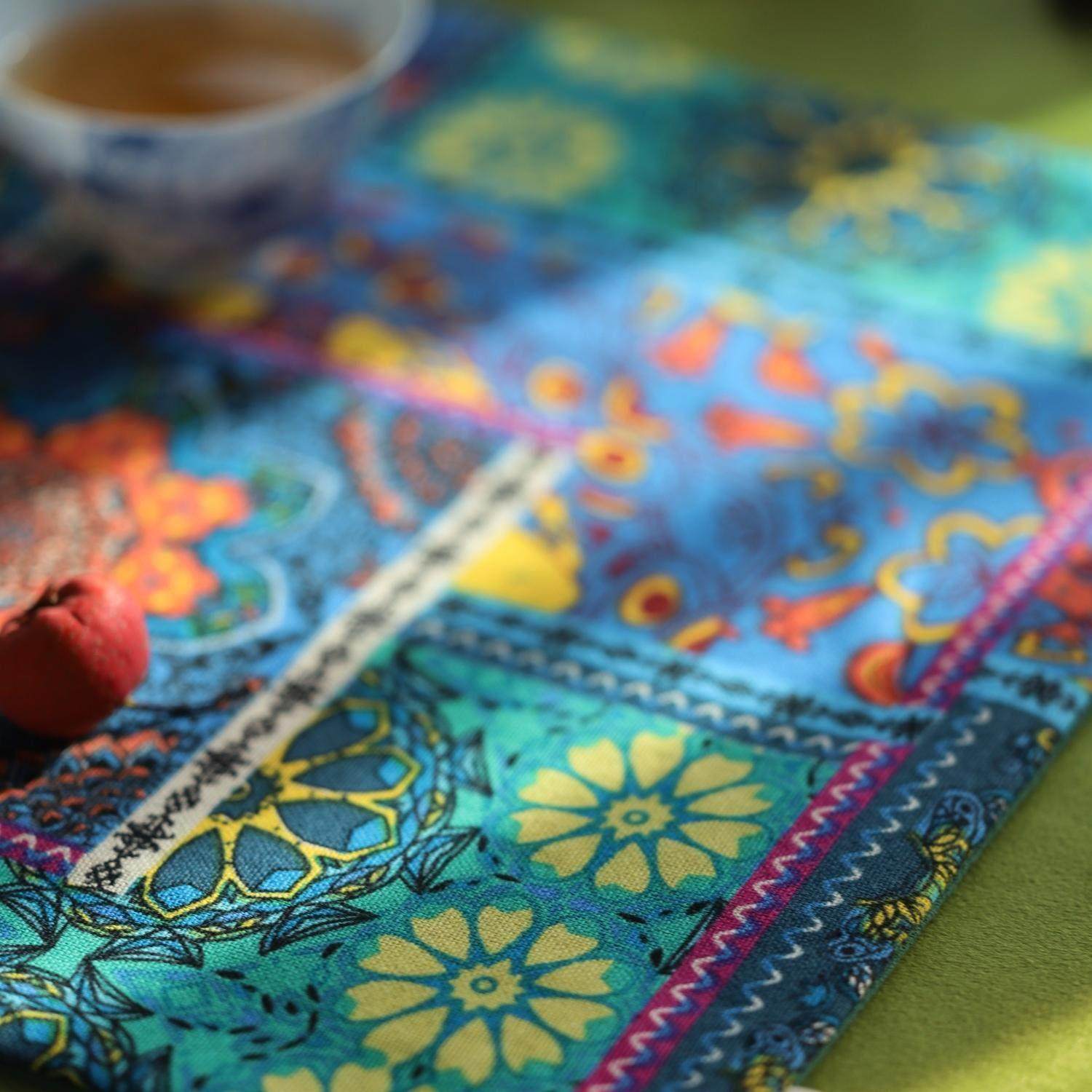引之棉麻加厚印花茶席布艺桌旗吸水茶布茶杯垫禅意中式覆古民族风,淘宝优惠券,粉丝福利购,淘宝优惠卷