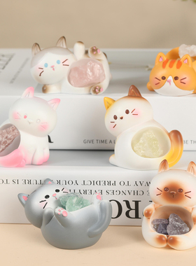 喵喵小酱盲盒小猫咪桌面装饰摆件