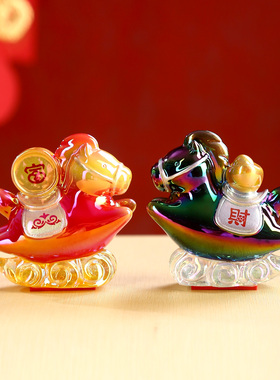 马年吉祥物盲盒马上有钱摆件礼物