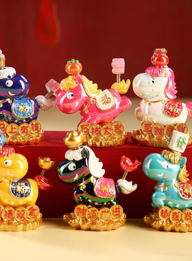 马年盲盒小马摆件新年创意小礼物