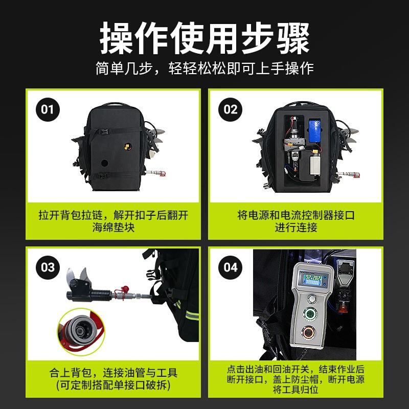 背负式电动破拆工具组EHK-5A消防救援电动液压开门器破门器-图0