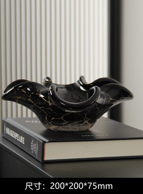 轻奢高端家居展厅烟灰缸设计师首B选现轻奢样板间组合软装搭配套