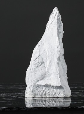 现代极简样板房家居装饰摆件客厅玄关酒店售M楼部摆场假山石工艺