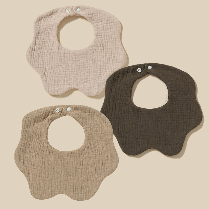 Foreign trade bib custom embroidered cotton gauze