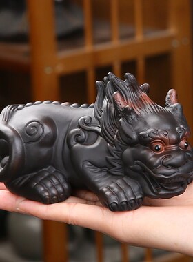 招财貔貅家居装饰摆件玄关客厅z办公室茶室茶桌面茶玩茶宠精品可