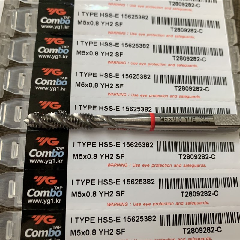 进口YG机用不锈钢铜铁铝用螺旋丝攻M2M3M4M5M6Q810m12先端丝锥 - 图2