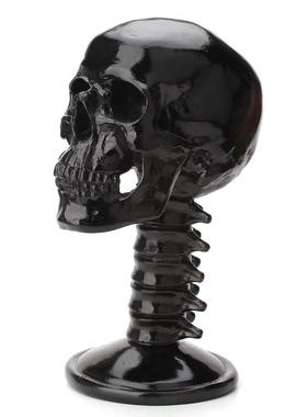 哥特式黑风格骷髅背脊摆件眼镜架 朋克摇滚鬼头玄关桌面装饰摆设