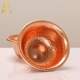 Ethnic style hand-beaten water supply bowl red copper embossed hammered pattern Nepalese household blessing water cup