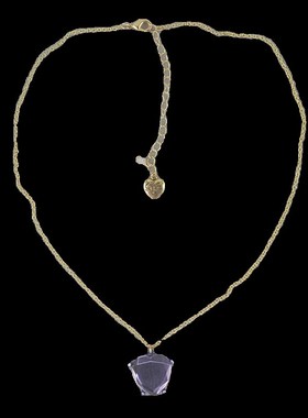 极速紫色爱心。 BEJ 短款  项链