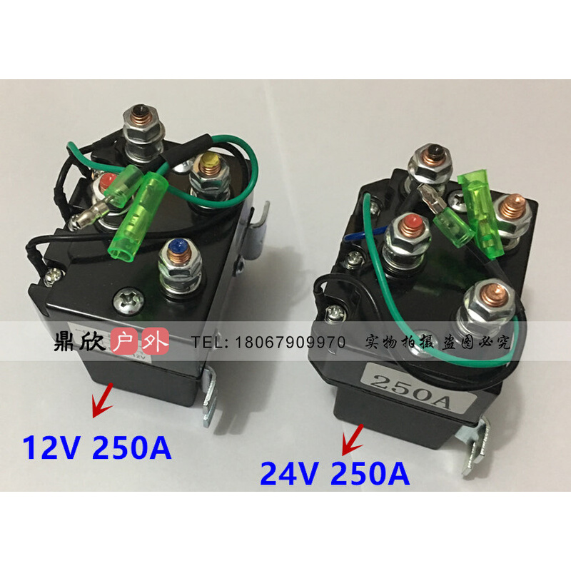 促销电动绞盘控制无线遥控器 12v 24v继电器 直流吊机远程通用 - 图0