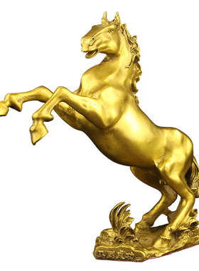 铜马摆件招来财马到成功马铜客厅办公室装M饰工艺品大号唐马 中式
