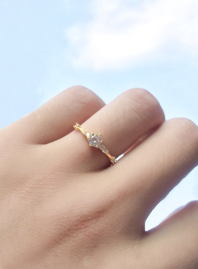 新品Fashion Women Ring Finger Jewelry IRose Gold /Sliver /Go