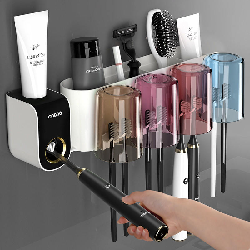 极速牙刷架子置物架免打孔漱口杯刷牙杯子壁挂家庭卫X生间挂墙电,淘宝优惠券,粉丝福利购,淘宝优惠卷