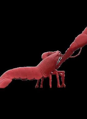 大型玻璃钢仿真卡通创意螃蟹龙虾雕塑帝王蟹模型海鲜店门头装饰品