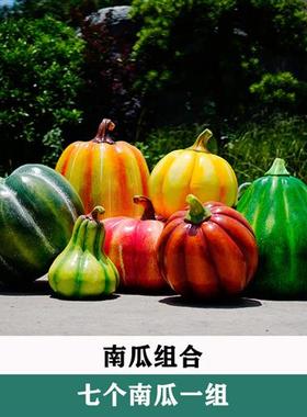 大型玻璃钢仿真蔬菜水果雕塑南瓜榴莲模型农场采摘园装饰辣椒摆件