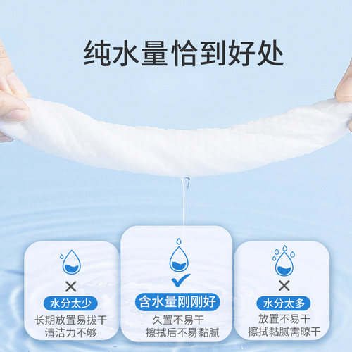 布班迪新生婴儿湿巾80抽大包手口屁专用宝宝家用洁面巾家庭装加厚 - 图1
