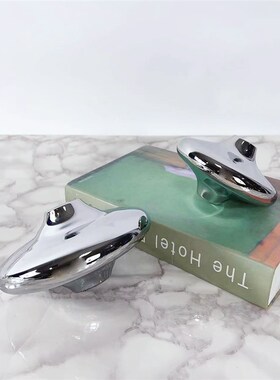 欧式现代样板房售楼处创意玻璃飞碟摆件客厅茶S几电视柜桌面摆设