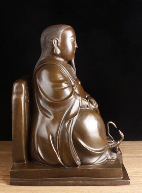 纯铜玄天上帝摆件大号q玄武大帝武当山真武大帝祖师爷铜像工艺品