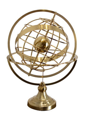 高档金属地球仪办公室摆件奢y华欧式样板房电视柜装饰金属工艺品