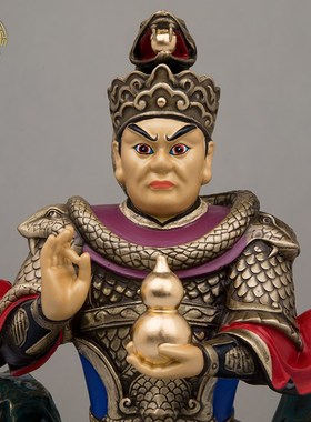 蟒太爷蛇夫人神像纯铜12寸蛇身人身真身L仙家蟒夫人蛇仙客厅摆放