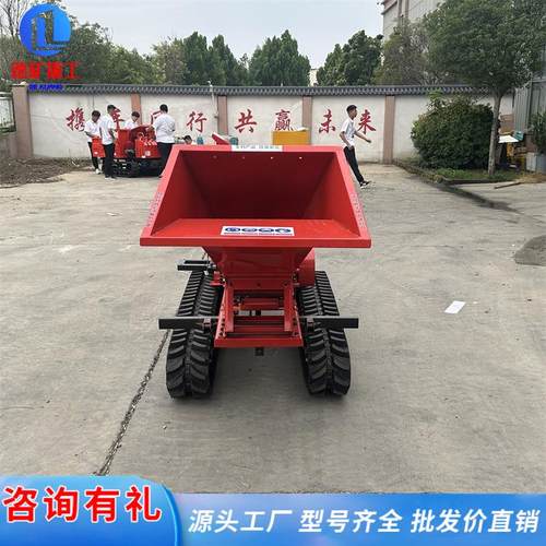 履带自走式碎枝机 农用多功能果树枝条碎木机器 果园树枝粉碎机 - 图1