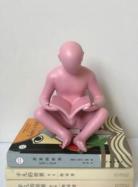 树脂工艺品书档摆件 看书小孩人物儿童房 客厅卧室玄关工艺品摆件