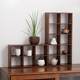 Bamboo tea cup rack tea set Bogu rack handmade nine-grid storage rack teapot rack Duobao grid six-grid tea rack