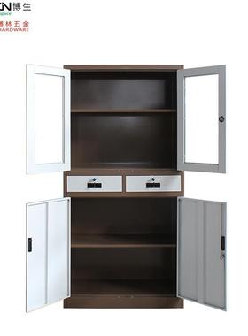 文件柜铁皮柜办公室员工储物柜抽屉式带锁钢制资料柜置物柜档案