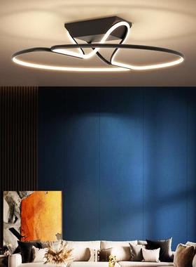 简约客厅吸顶灯现代大气卧室书房吸顶灯创意个性镂空方圆led灯饰