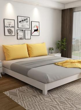 网红爆款床直销榻榻米床实木双人床1米床1.2米1.5米1.8米床