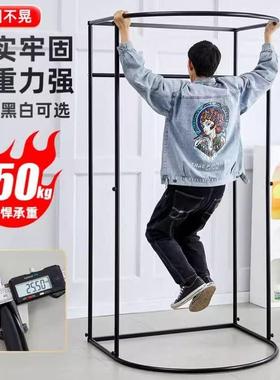 服装店商场移动试衣间门帘更衣室展示架便捷式落地布帘简易换衣间