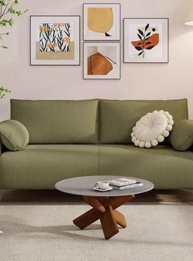耳朵沙发小户型出租屋客厅轻奢布艺沙发复古科技布灯芯绒