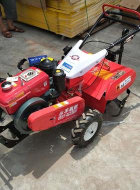 汽油除草旋耕机农用手扶微耕机家用四驱小型微耕机