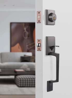 锌合金防锈大拉手门锁别墅豪华大门锁门锁仓库厂房专用