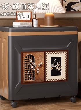 衣服收纳柜翻盖收纳箱大容量特大号整理箱带滑轮衣物被子储物柜子