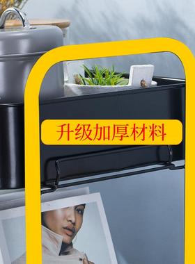 厨房小推车方形置物架蔬菜免安装水果收纳可移动落地多层储物架