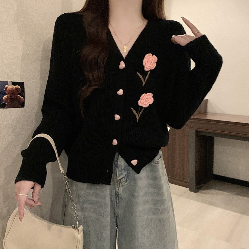 实拍2025年大码女装秋冬新款针织小外套胖妹妹减龄毛衣学院风毛衣,淘宝优惠券,粉丝福利购,淘宝优惠卷