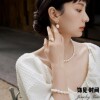 French retro natural pearl ring niche high-end light luxury index finger ring opening adjustable ring hand jewelry