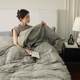 Retro green丨Colored jacquard four-piece set pure cotton 2025 new bed sheets and quilt covers high-end bedding