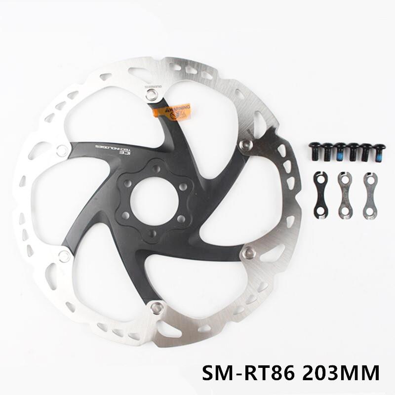 SHIMANO RT86 六钉碟片 160 180mm 203mm公路山地自行车碟刹盘片 - 图1