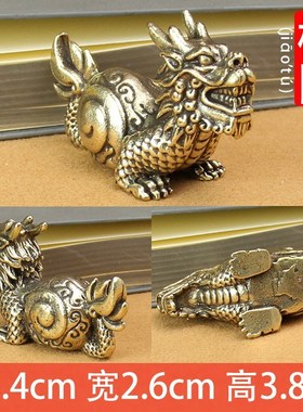 鸱吻摆件厨房螭吻铜器黄铜彷古鸱尾鸱吻I龙头鱼吻兽家居玄关装饰