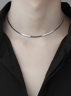 洗澡可戴！禁欲系钛钢项链男女