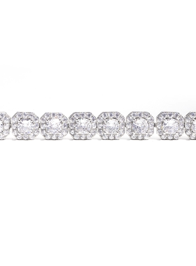 方冰糖满钻手链男款轻奢ins小众