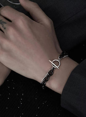 钛钢手链男款港风个性简约学生