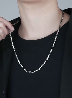 超帅！莫比乌斯环钛钢项链男潮