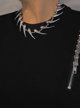 潮酷荆棘小辣椒造型项链