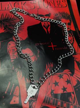 NANA 南京锁R字钥匙项链SID原版哑光磨砂朋克情侣礼物