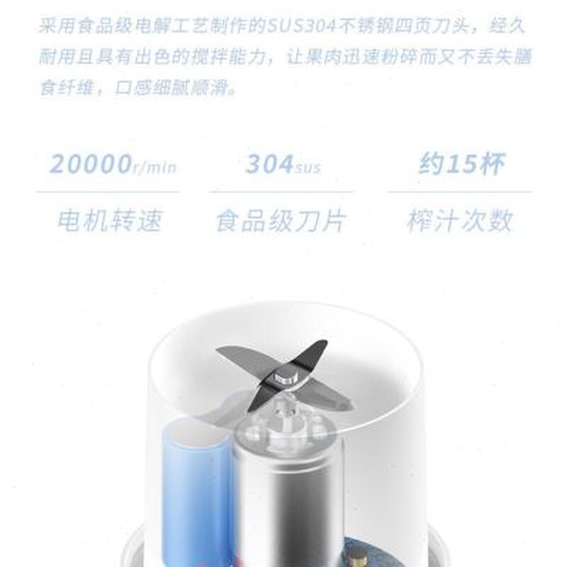 定制榨汁杯2023新款电动便携迷你鲜榨果汁机小型旅行榨汁机随行杯-图1
