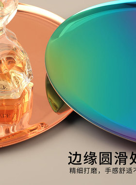 不锈钢圆形电镀大托盘水果盘点心茶盘化妆品首饰收纳圆盘家居摆件