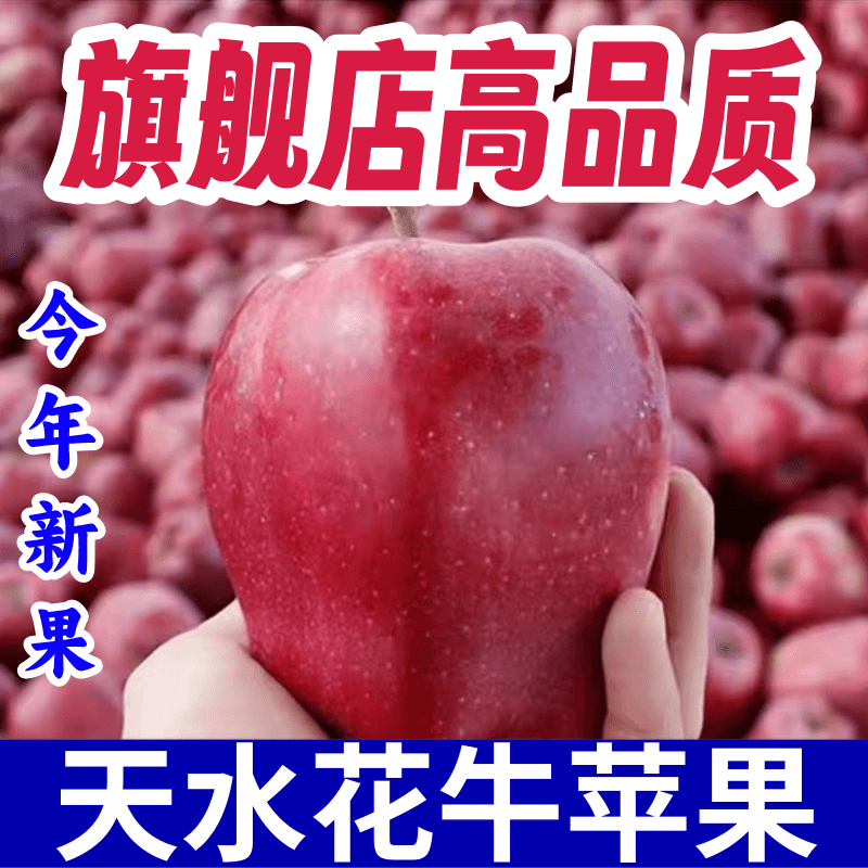 【产地发】甘肃天水花牛苹果正宗新鲜应季粉面糯香甜婴儿辅食刮泥,淘宝优惠券,粉丝福利购,淘宝优惠卷